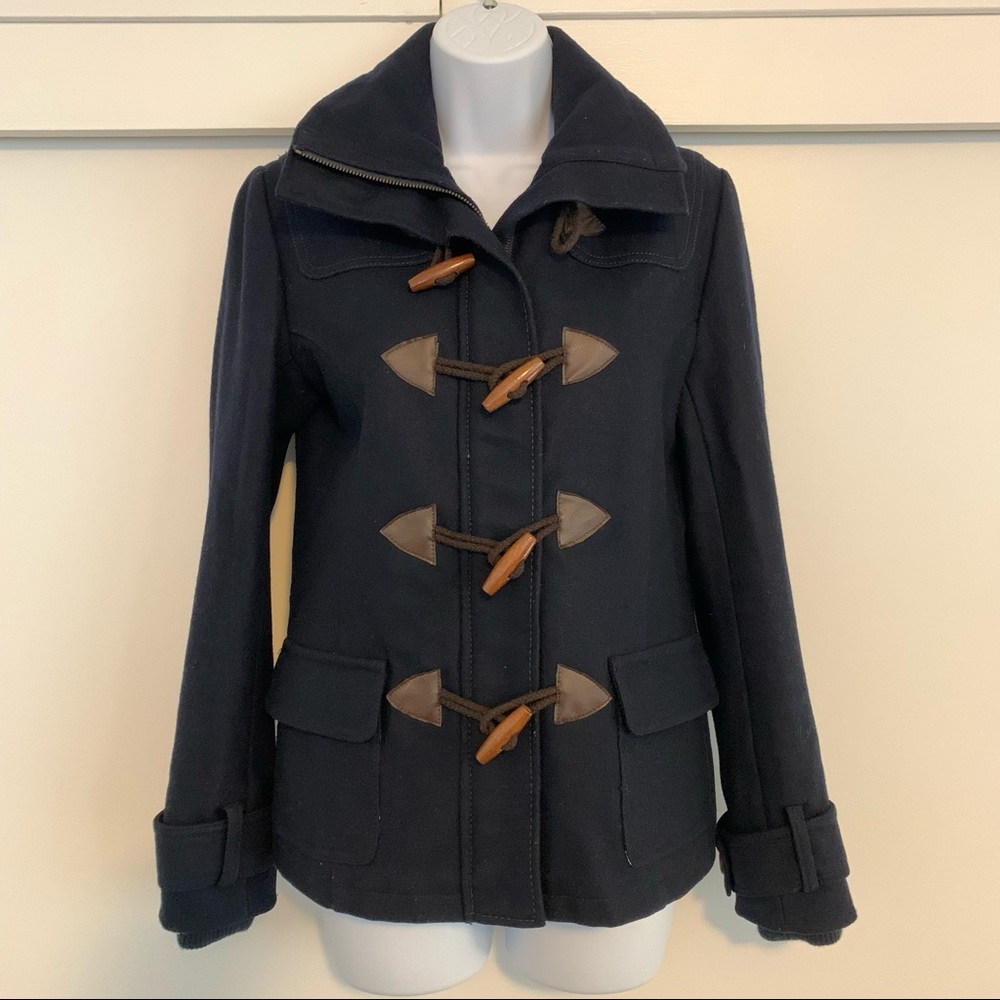 Delias Navy Wool Blend Peacoat